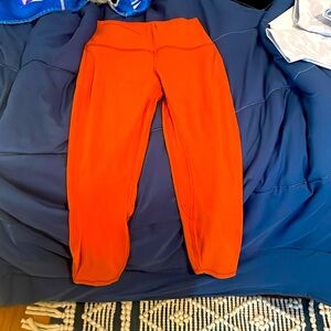 Lululemon capree leggings, Orange